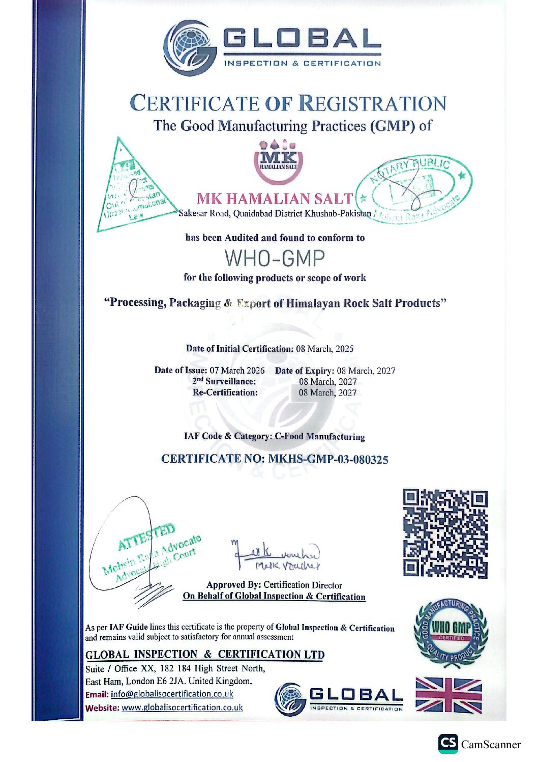 WHO-GMP Certified