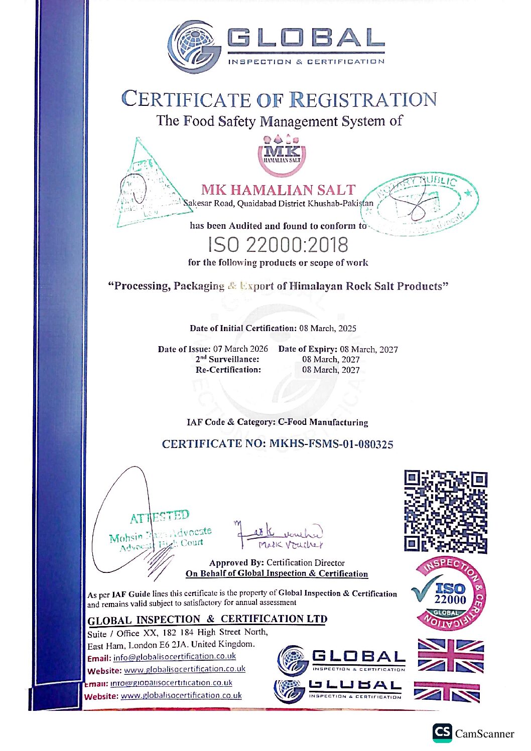 Processing, Packing & Export Of Himalayan Rock Salt Product